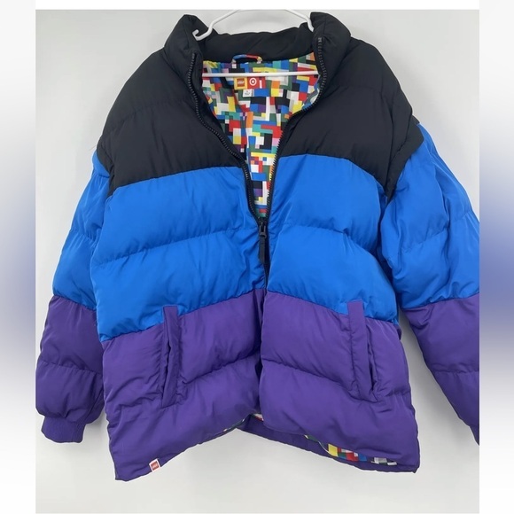 LEGO Puffer Jacket Coat Target Excls. Men's Large L  Bl/Blue/Prple - Picture 1 of 5